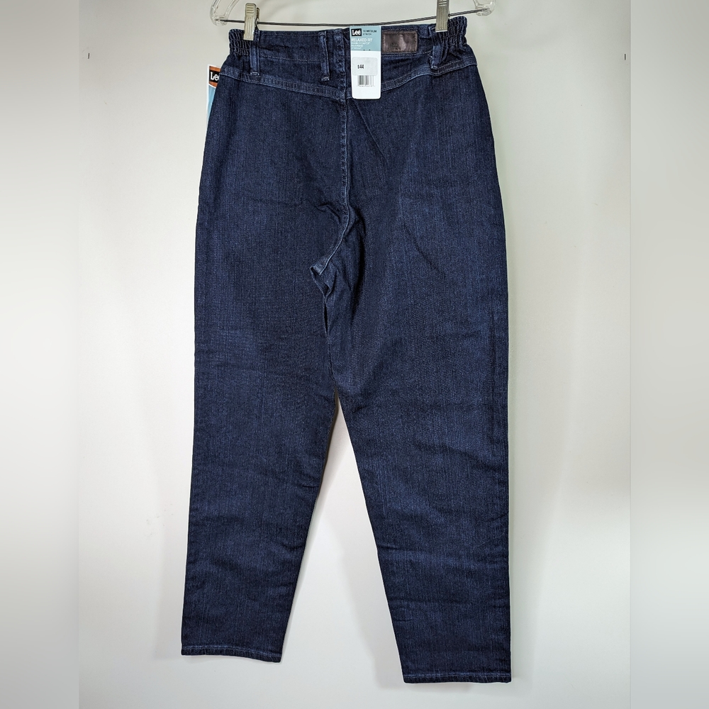 Blue Jeans Relaxed Fit Tapered leg High Waist 10 Lee Smooth Backside - Picture 2 of 13